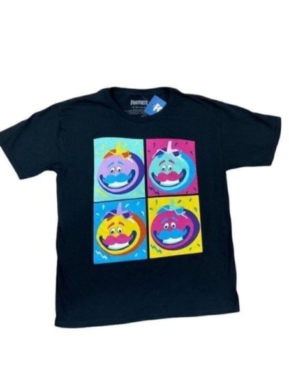 Fortnite Shirts Tomatohead Leader Grid Graphic Video Game Fan Size 2X (18) Boys